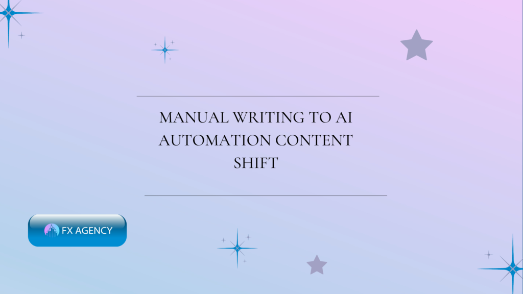 Manual writing AI automation shift